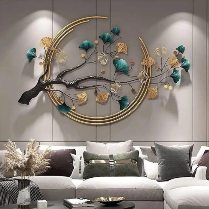 Metal wall art decor for living room