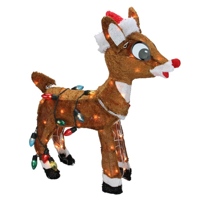 Rudolph the red nosed reindeer outdoor decor