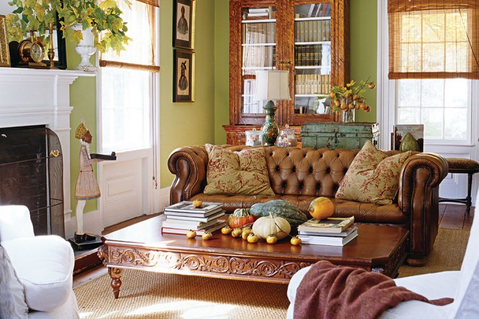 Fall living room decor ideas