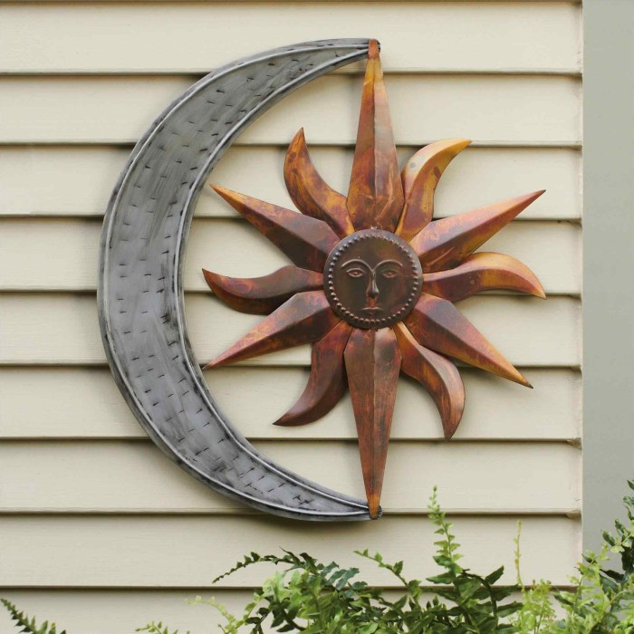 Metal wall art outdoor decor