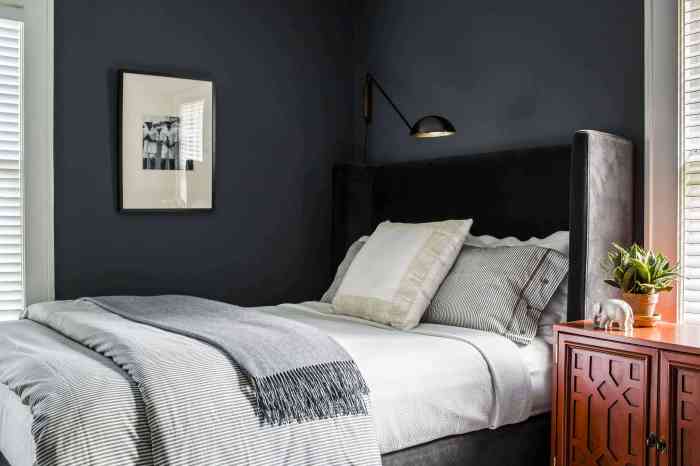 Bedroom decor ideas black and grey