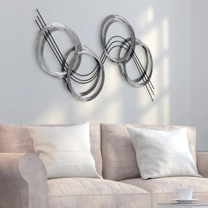 Metal wall art decor for living room